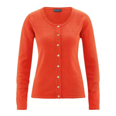 Cardigan coton bio, chanvre et coton bio recyclés Carina