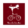 Tee shirt coton bio vélo burgundy