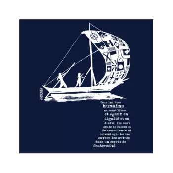 Tee-shirt "D'un seul souffle" en coton bio