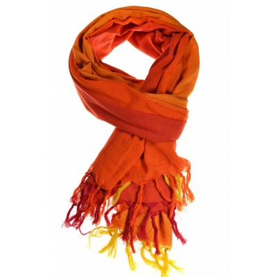 Cheche foulard camaieu orange chine