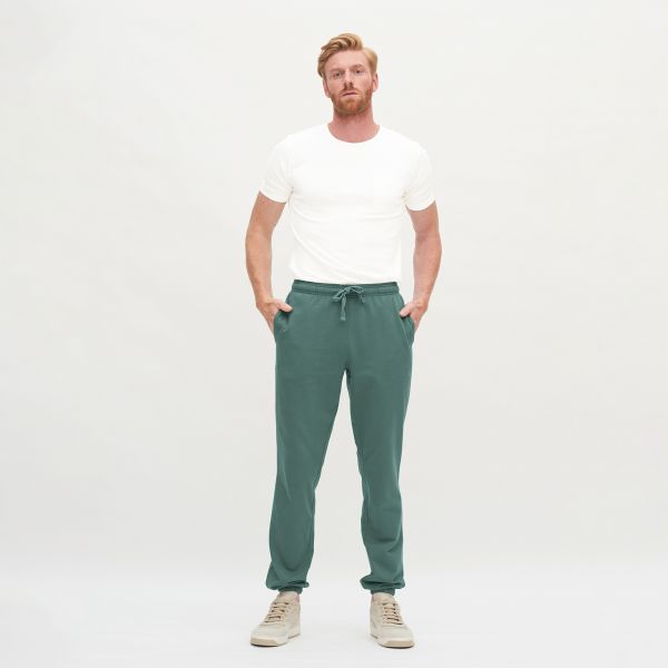 pantalon de jogging homme contenant du coton bio gris homme