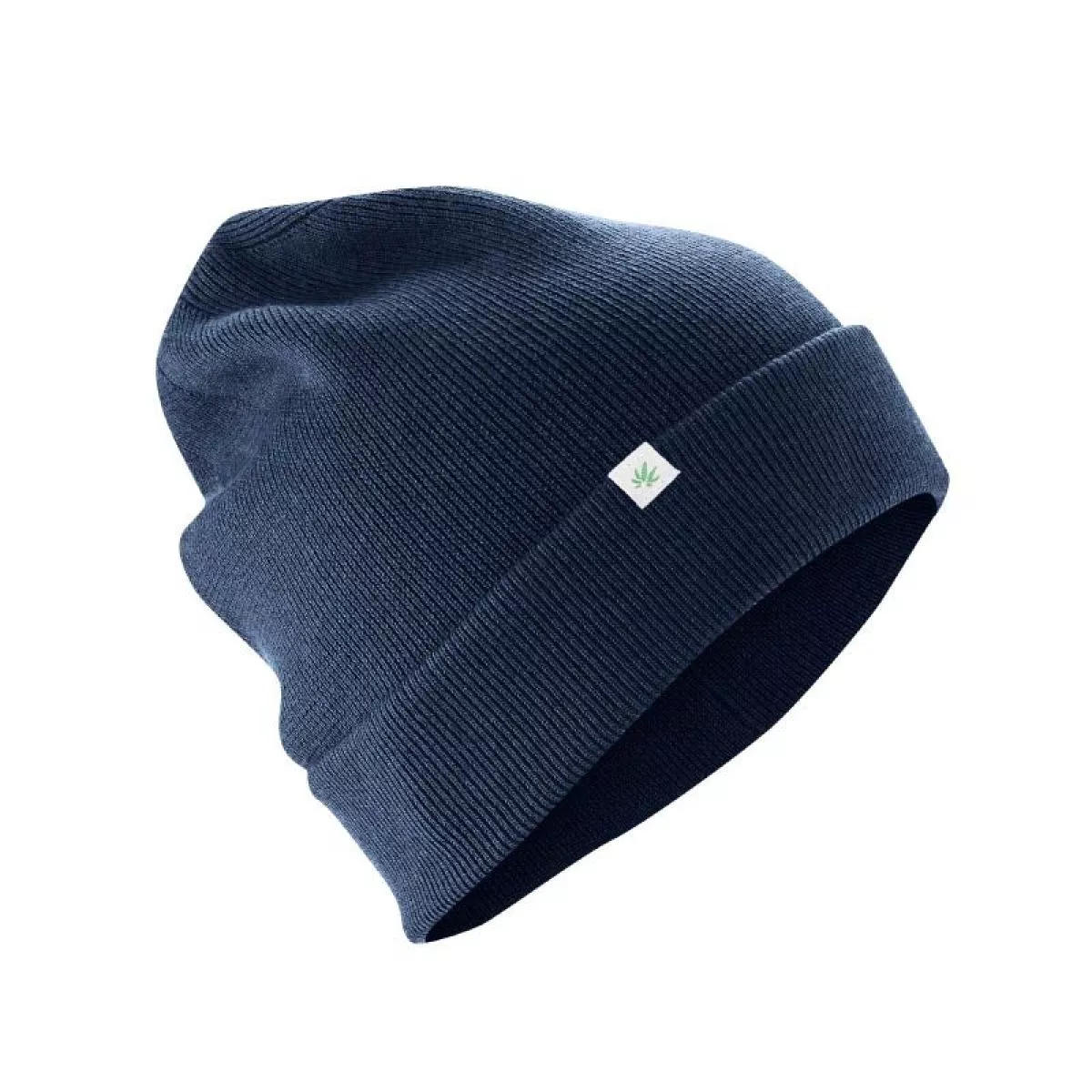 Bonnet laine chanvre et coton bio navy