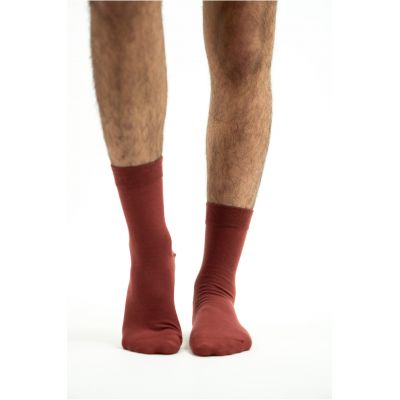 Chaussettes rouge coquelicot
