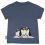 Verso t-Shirt Manches courtes Pingouin gris bleu