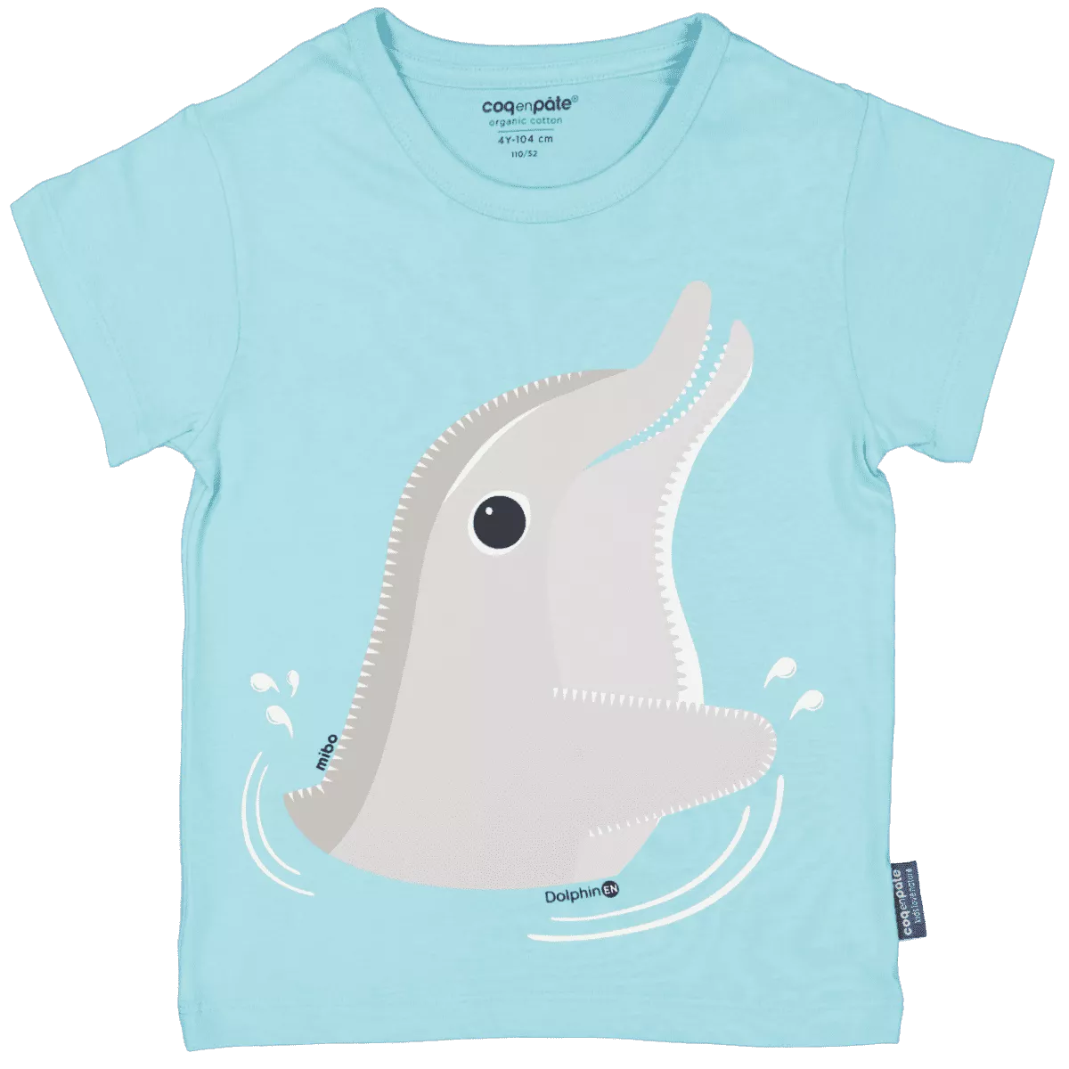 Tee Shirt Manches courtes Dauphin bleu