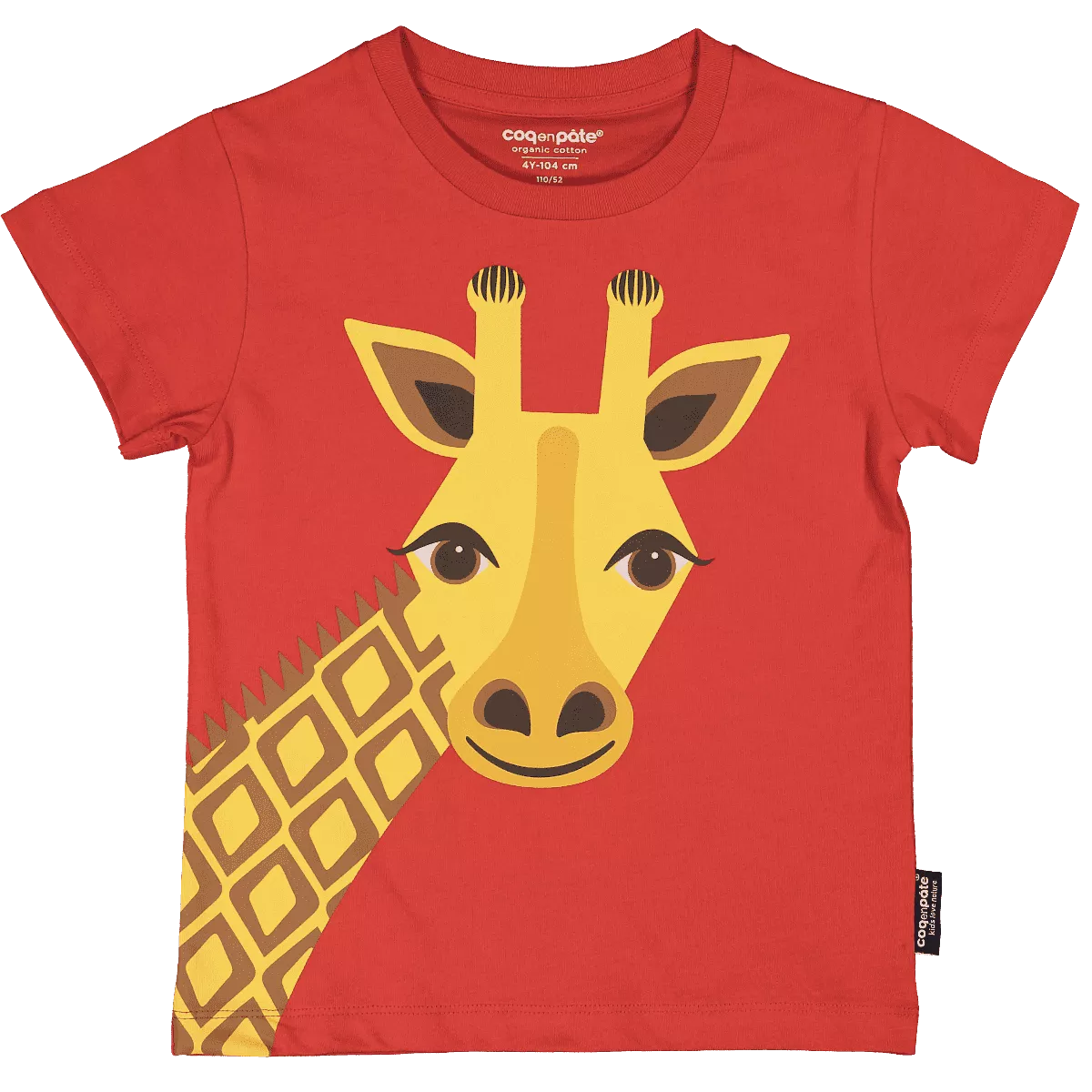 T-Shirt Manches courtes Girafe rouge