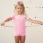 Shorty confortable pour fille en coton bio - rose mélangé Shorty confortable pour fille en coton bio - rose mélangé