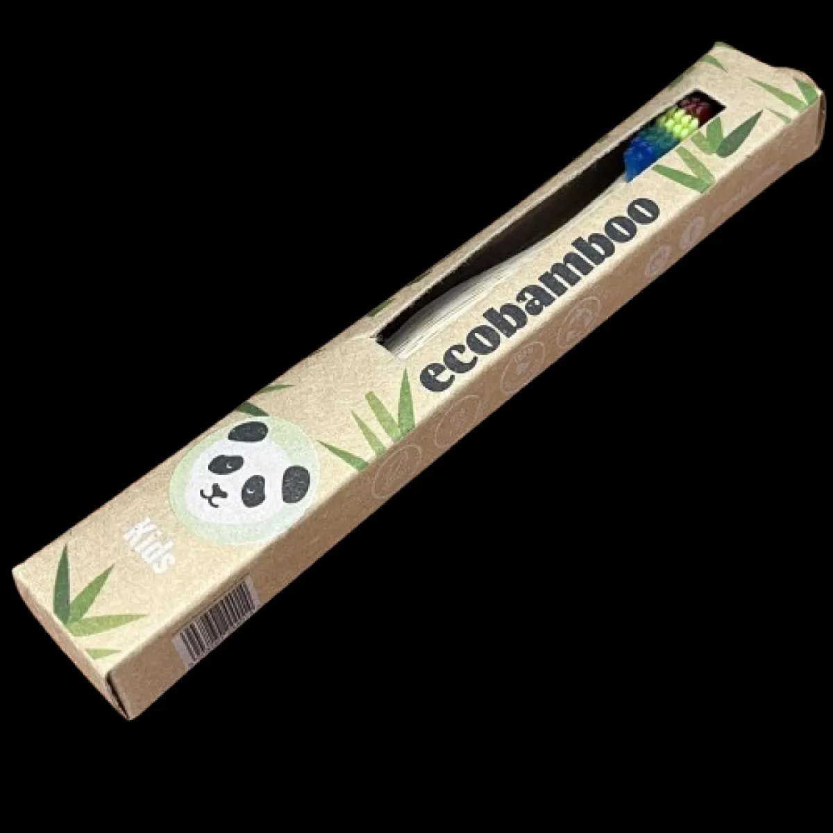 Brosse à dents écologique en bambou pour enfant - multicolore