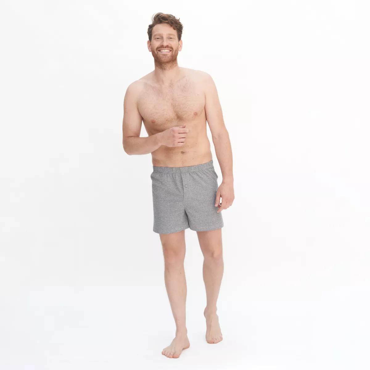 Lot de 2 caleçons gris en coton bio