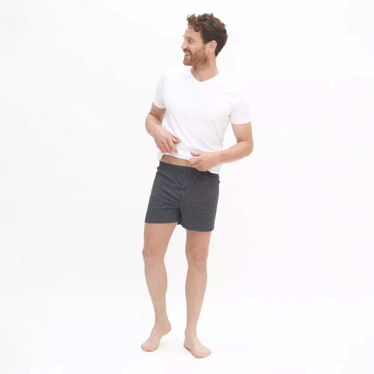 Lot de 2 caleçons gris en coton bio