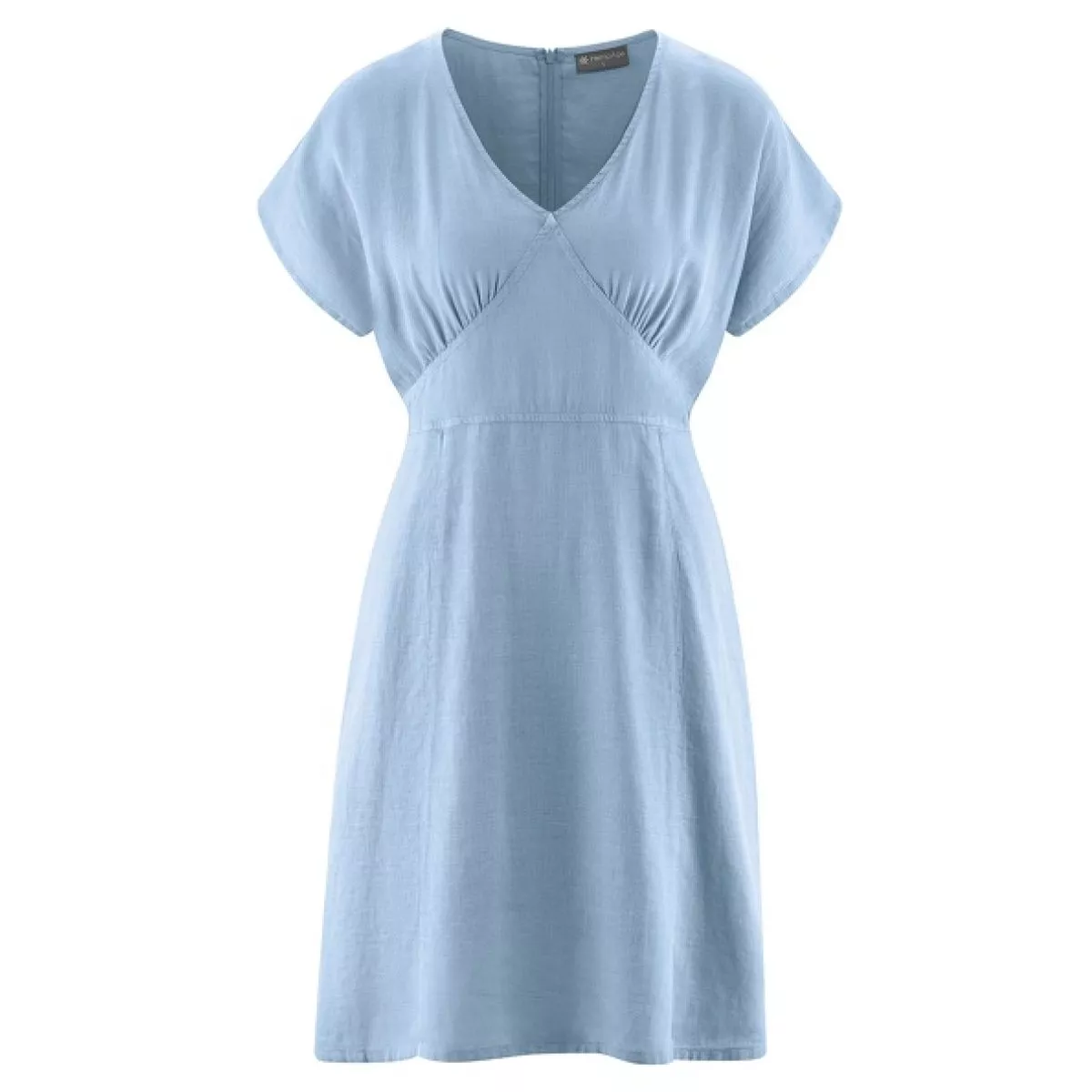 Robe élégante pour femme en chanvre et coton biologique - royal / smoke / hibiscus / blanc Robe élégante pour femme en chanvre et coton biologique - royal / smoke / hibiscus / blanc