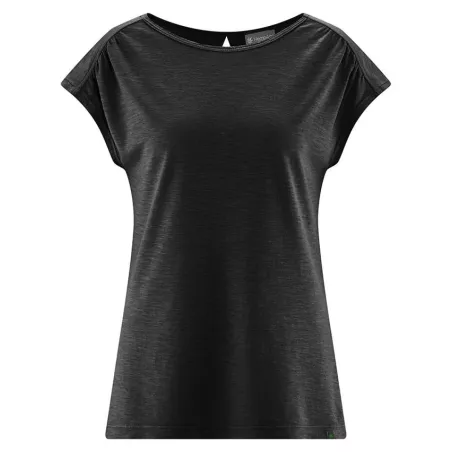 T-shirt femme en chanvre et coton bio découpé