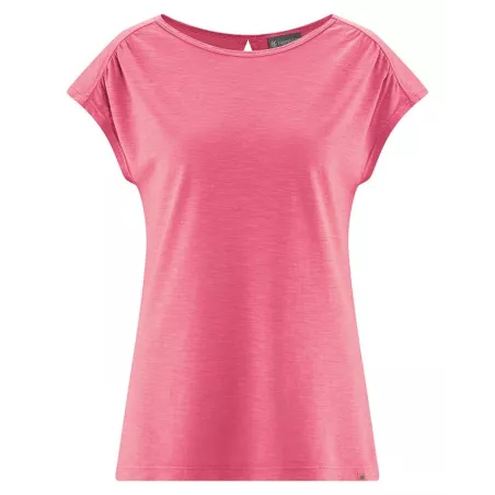 T-shirt femme en chanvre et coton bio découpé