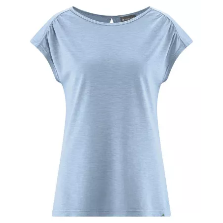 T-shirt femme en chanvre et coton bio découpé