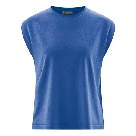 T-shirt femme en chanvre et coton bio - jersey sans manches