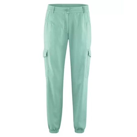 Pantalon cargo femme en chanvre et coton bio tissé