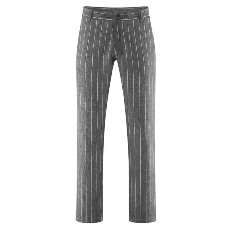Pantalon rayé pour homme en chanvre et coton bio
