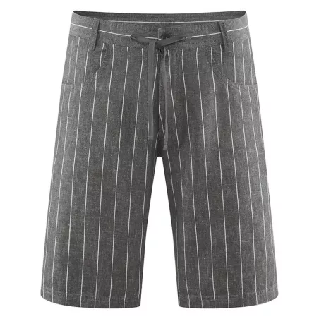 Short rayé tissé pour homme en chanvre et coton biologique