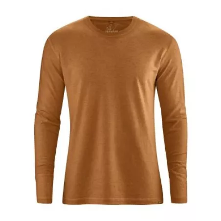 T shirt basique manches longues, chanvre et coton biologique
