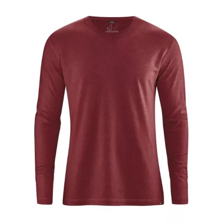 T shirt basique manches longues, chanvre et coton biologique
