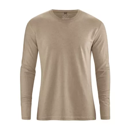 T shirt basique manches longues, chanvre et coton biologique