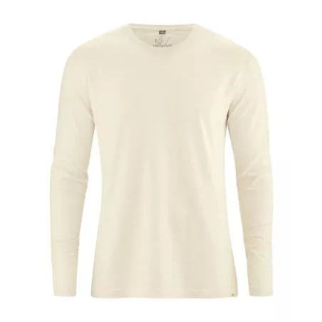 T shirt basique manches longues, chanvre et coton biologique