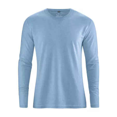 T shirt basique manches longues, chanvre et coton biologique