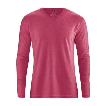 T shirt basique manches longues, chanvre et coton biologique