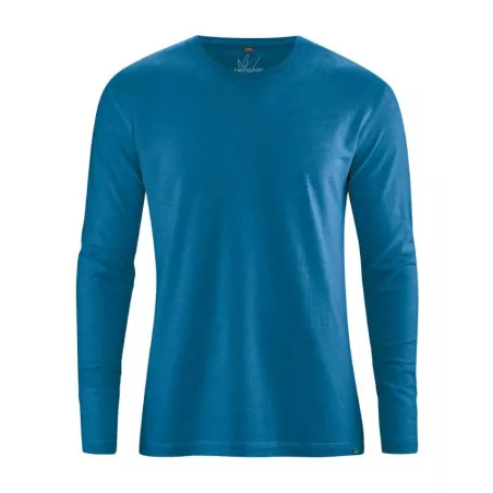 T shirt basique manches longues, chanvre et coton biologique