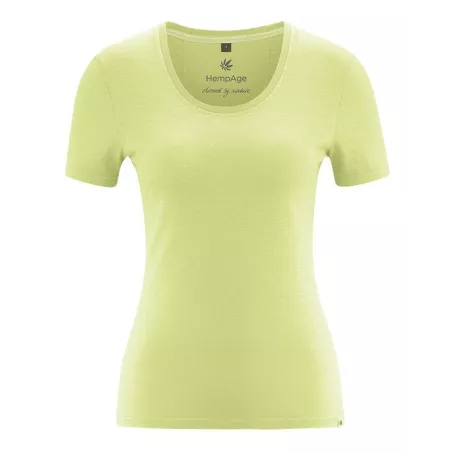 T-shirt coupe slim pour femme en chanvre et coton bio