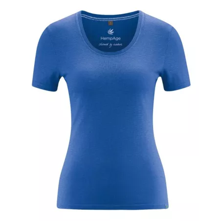 T-shirt coupe slim pour femme en chanvre et coton bio