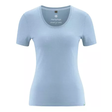 T-shirt coupe slim pour femme en chanvre et coton bio