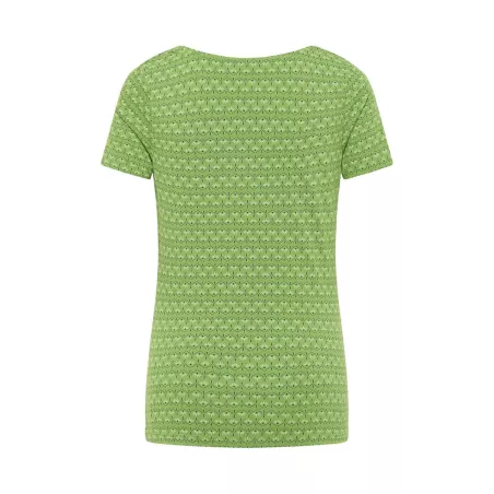 Chemise confortable à col bénitier pour femme en jersey