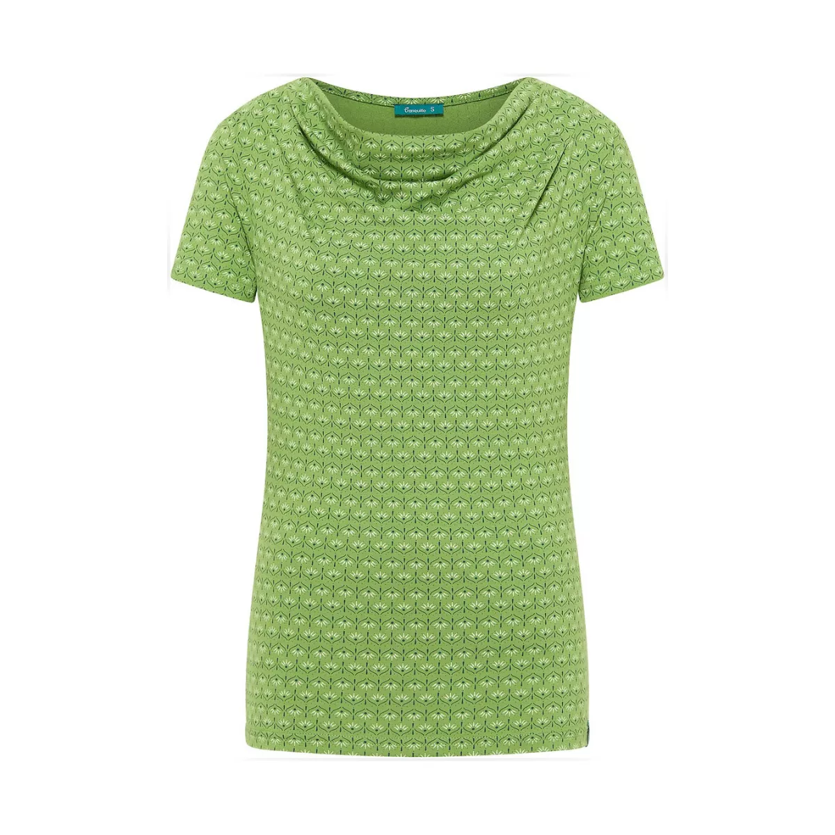 Chemise confortable à col bénitier pour femme en jersey