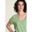 T-shirt ample confortable pour femme en coton bio green topaz