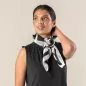 Foulard en coton bio, noir et blanc, RAYEN Foulard en coton bio, noir et blanc, RAYEN