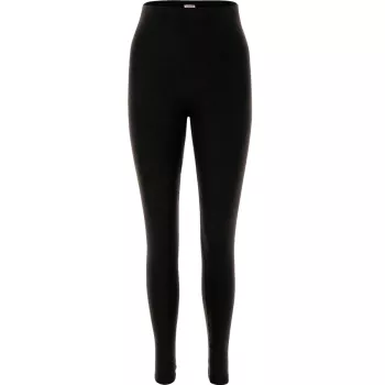 Caleçon long "FENJA" - Laine bio & Soie - Noir