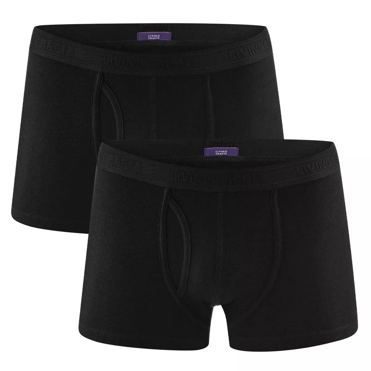 Lot de 2 Boxers en coton bio, noir