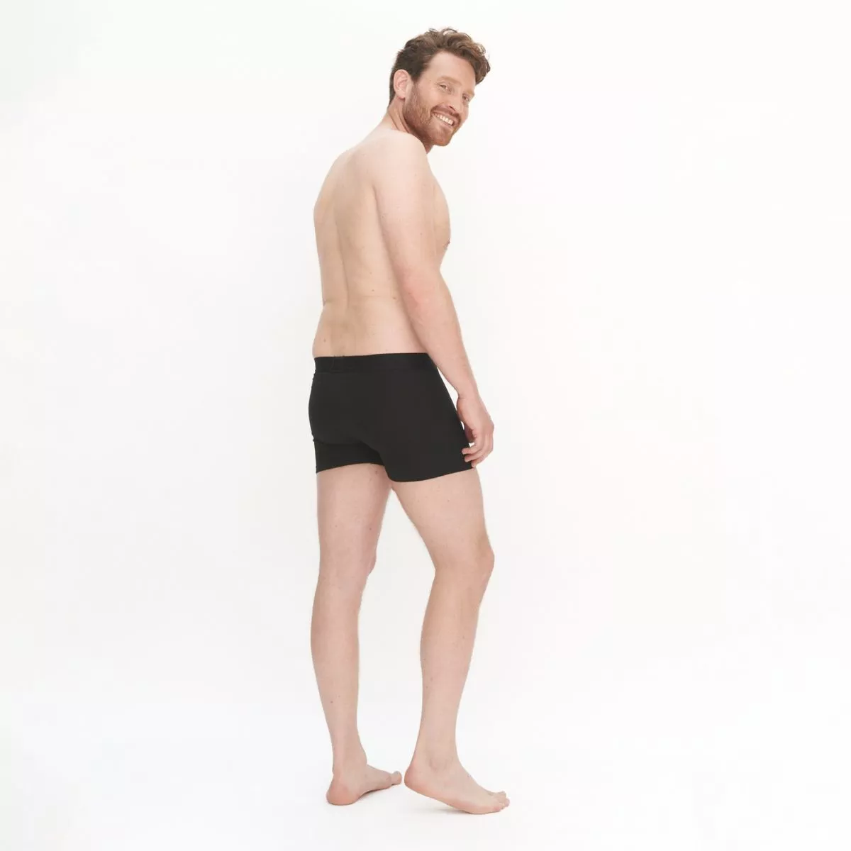 Lot de 2 Boxers en coton bio, noir, APOLLO