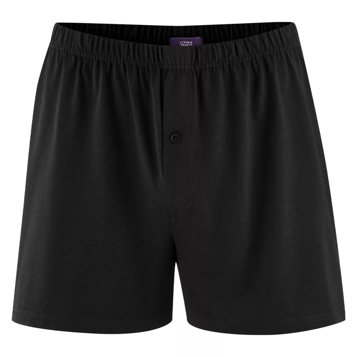 Boxer en coton bio, noir