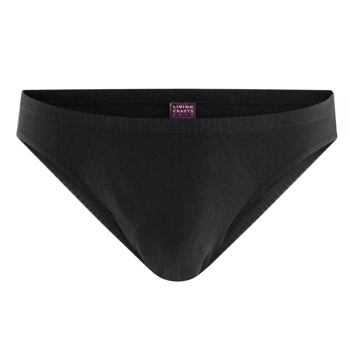 Slip en coton bio, noir