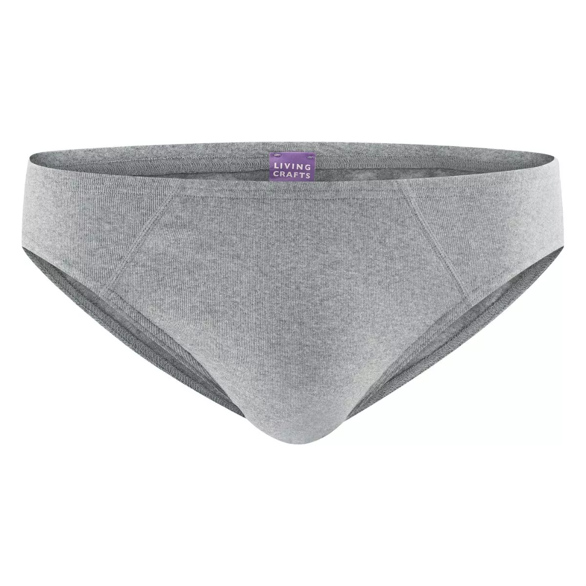 Slip en coton bio, gris