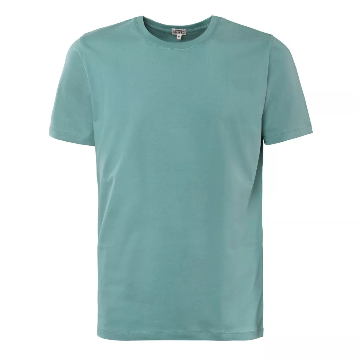 Haut manches courtes en coton bio, bleu vert, ILKO