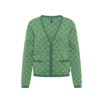 Cardigan femme en coton bio avec coupe ajustée