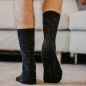 Chaussettes grises avec imprimé losanges coton biologique Chaussettes grises avec imprimé losanges coton biologique