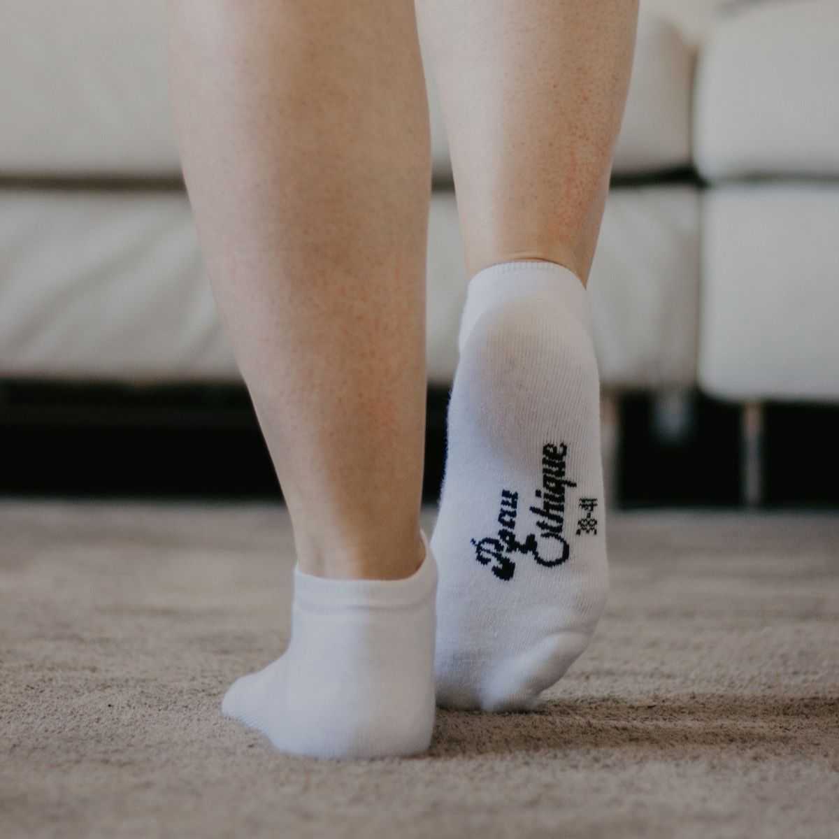 Socquettes blanches coton bio