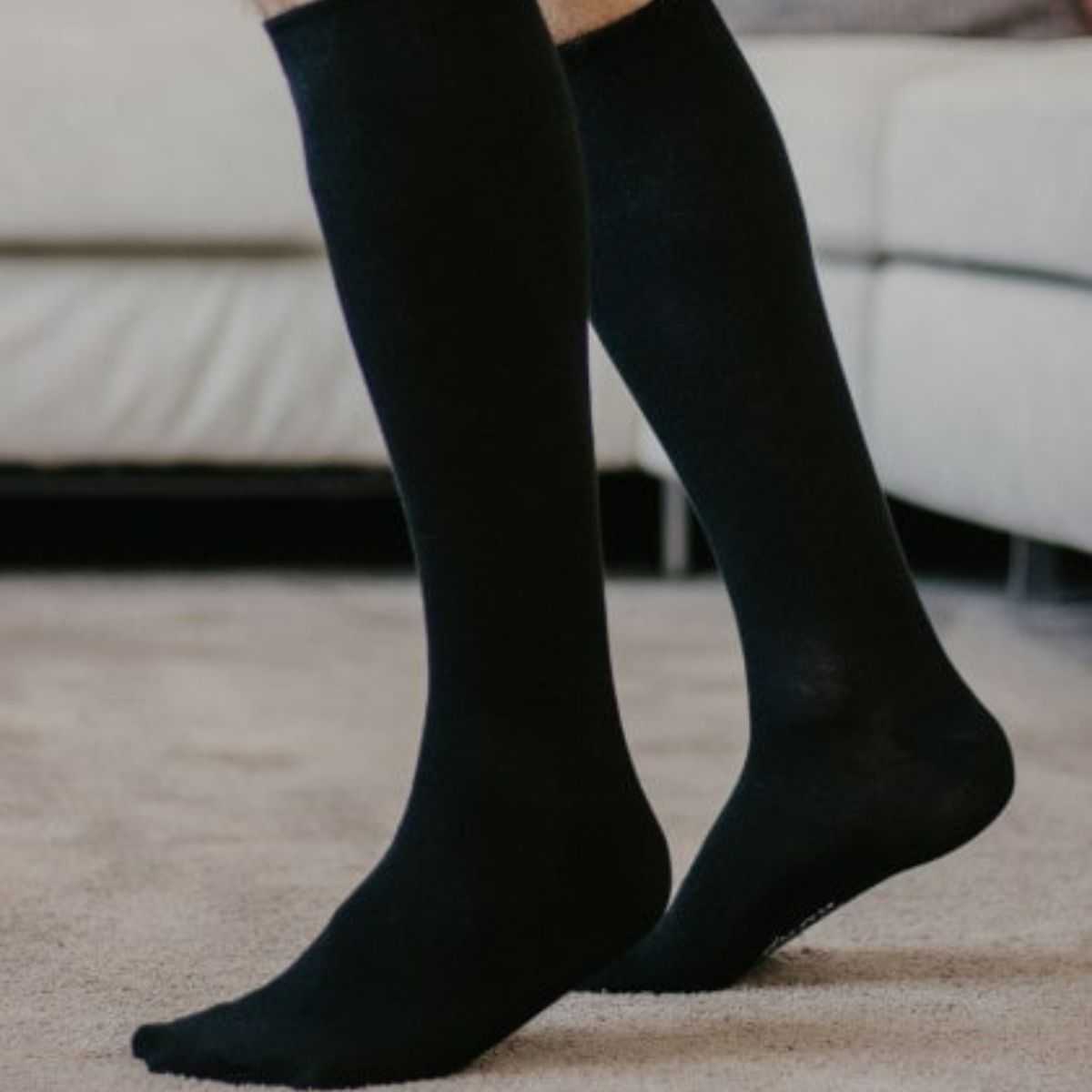 Chaussettes hautes noires