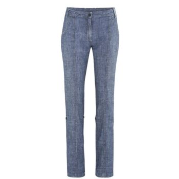Pantalon bleu denin chanvre coton bio Silvia
