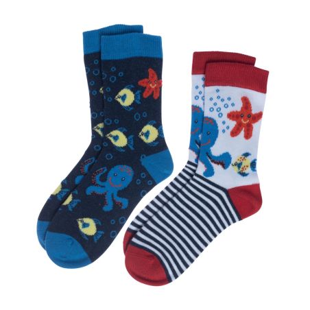 lots de 2 paires de chaussettes éco-responsables avec motifs