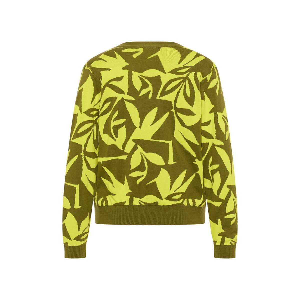 Gilet doux, motif "Tropical" coton bio, GOTS